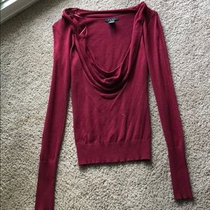 Burgundy sweater